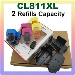 CL-811 (Refill Kit), iP2770, Canon iP2772, MP237, MP245, MP258, MP268, MP276, MP287, MP486, MP496, MP497, MX328, MX338, MX347, MX357, MX366, MX416, MX426