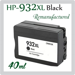 932XL Black (Compatible), OfficeJet 6100, 6600, 6700 Premium, 7110 Wide-Format, 7510 Wide-Format, 7610 Wide-Format, 7612 Wide-Format