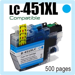 LC451XL Cyan (Compatible), Brother, DCP-J1050DW,DCP-J1140DW,DCP-J1700DW,MFC-J1010DW