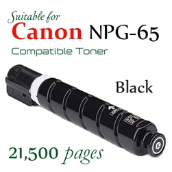 NPG65 Black (Compatible), Canon ImageRUNNER ADVANCE C250, ImageRUNNER ADV C255, IR ADV C350I, IRA C351, C355