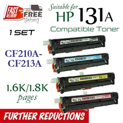 HP131A Set of 4 (Compatible), LaserJet Pro M251n, M251nw, MFP M276n, M276nw