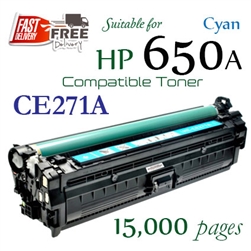650A Cyan (CE271A, Compatible), Colour Laserjet Enterprise CP5520, CP5525, CP5525dn, CP5525xhn, M750n, M750dn, M750xh