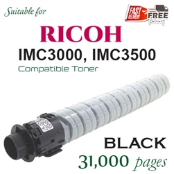 Ricoh 842255 Black (Compatible), Ricoh Aficio IMC3000, IMC3500